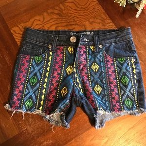 Denim shorts